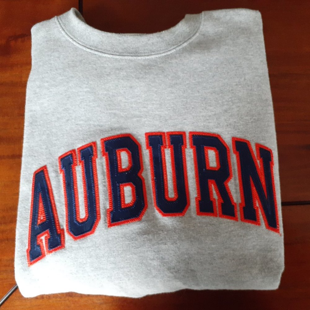 Grey Auburn Champion Sweatshirt